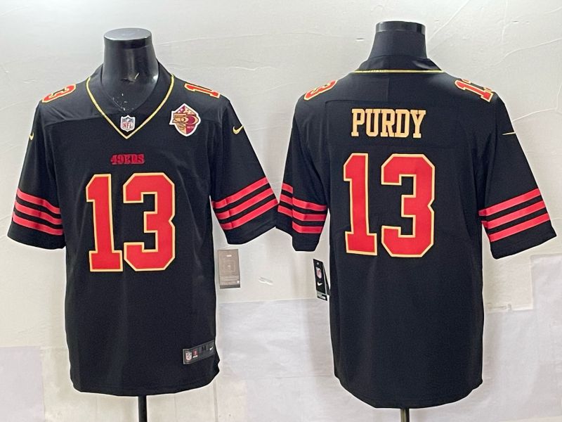 Men 2025 Nike San Francisco 49ers #13 Purdy Black Limited NFL Jersey style 0065->san francisco 49ers->NFL Jersey